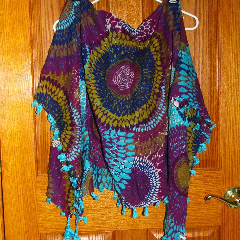 Tassel Scarf Lindsay Phillips 43x45 in